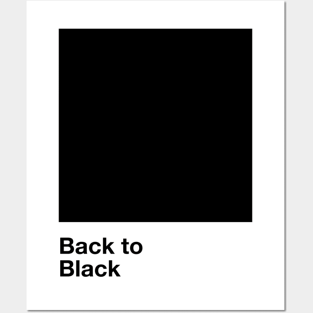 Pantone Back to Black Wall Art by Perezzzoso